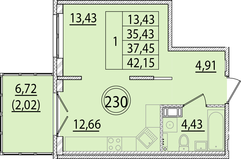 ОК 15 корпус 2 квартира 230