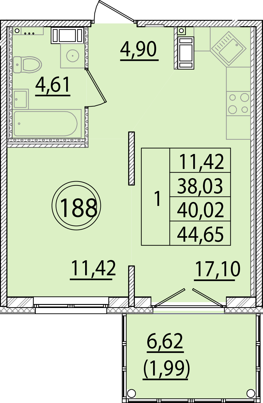 ОК 15 корпус 2 квартира 188